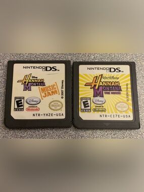 Hannah Montana the Movie and Music Jam Game Cartridges for  Nintendo DS